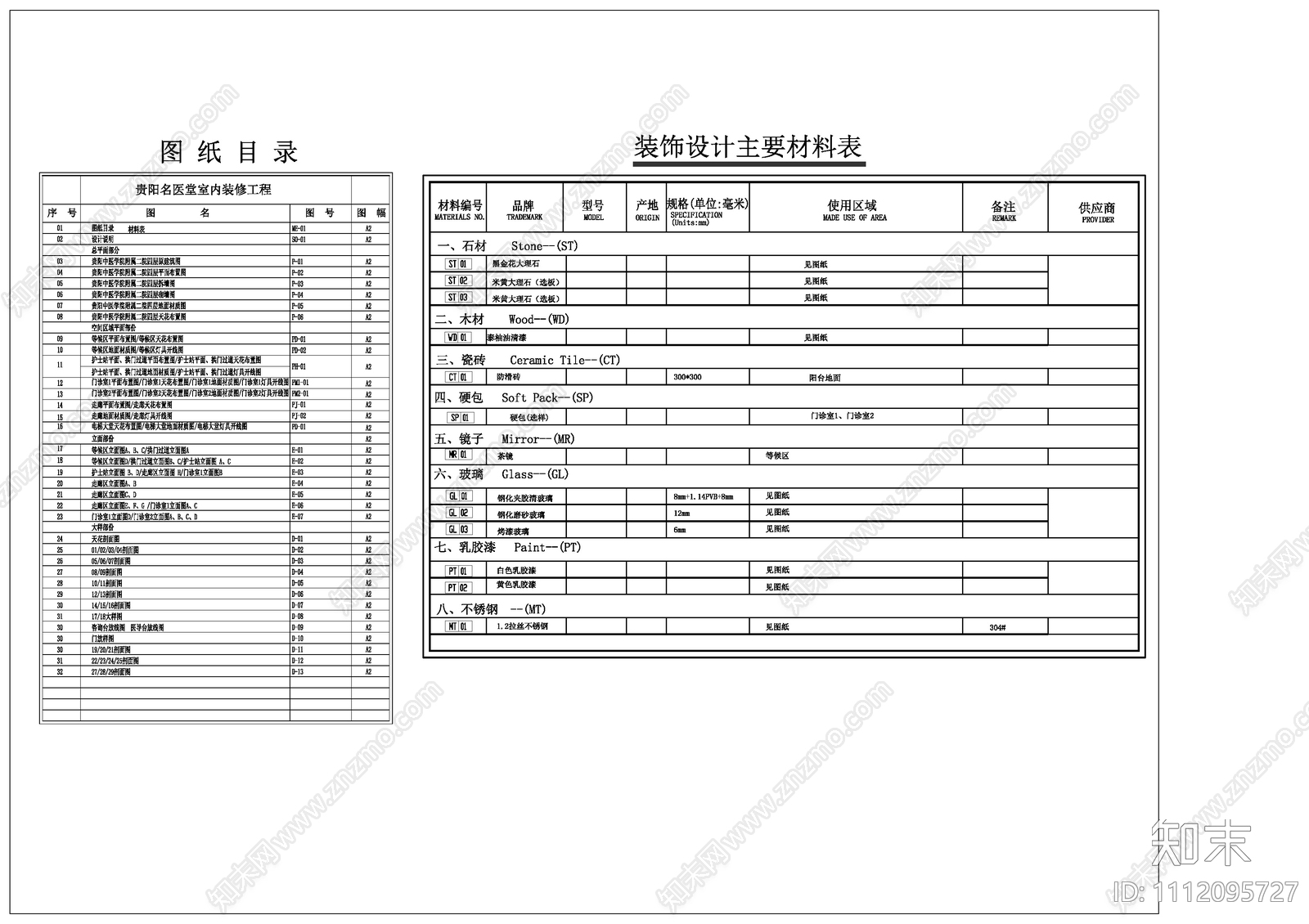 中医院第二附属医院方案cad施工图下载【ID:1112095727】