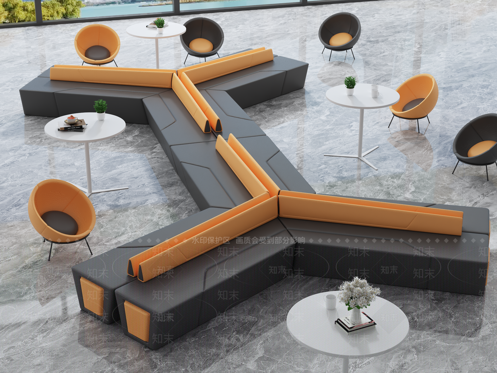 现代轻奢商务3D模型下载【ID:1112002345】