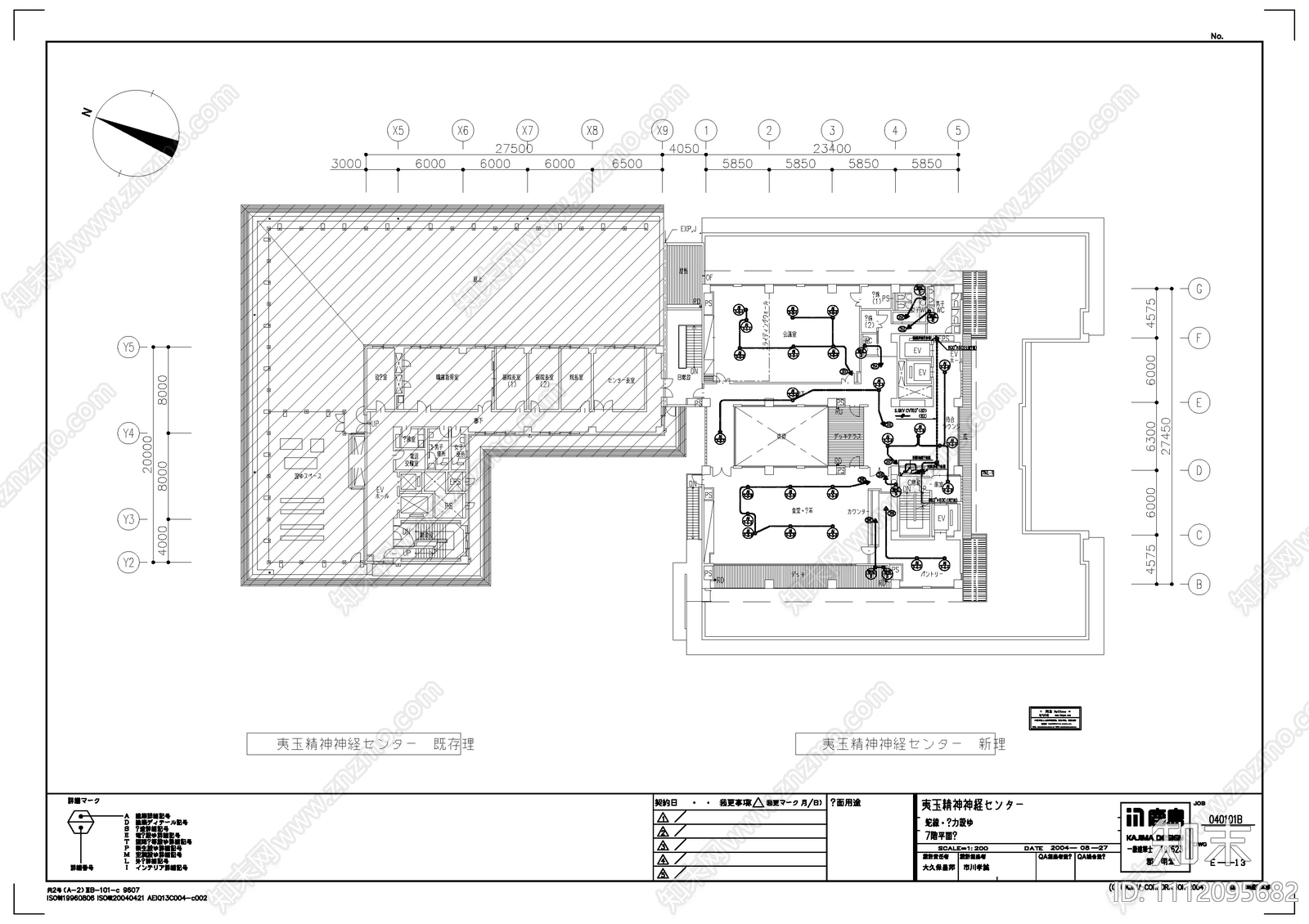 日本医院设计CAD图纸cad施工图下载【ID:1112095682】