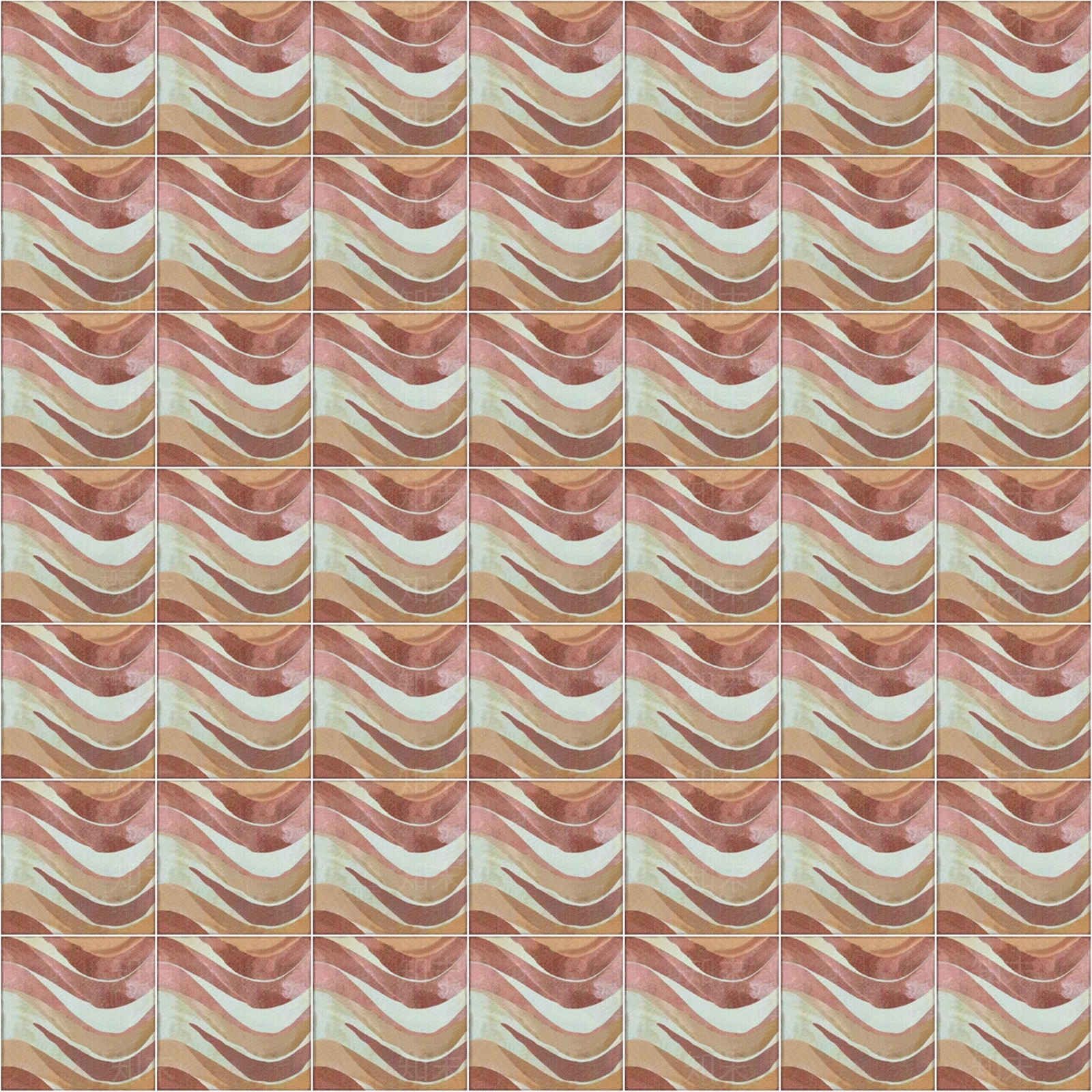 暖色系波浪纹理花砖贴图下载【ID:1112007666】