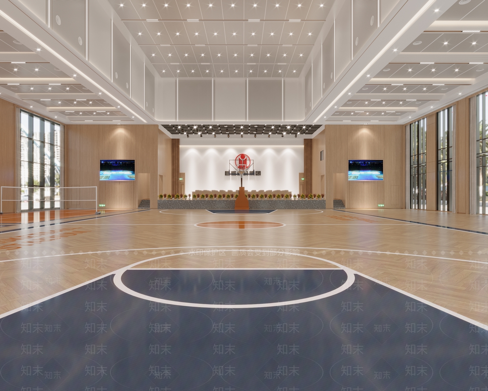 现代篮球体育场3D模型下载【ID:1112016839】