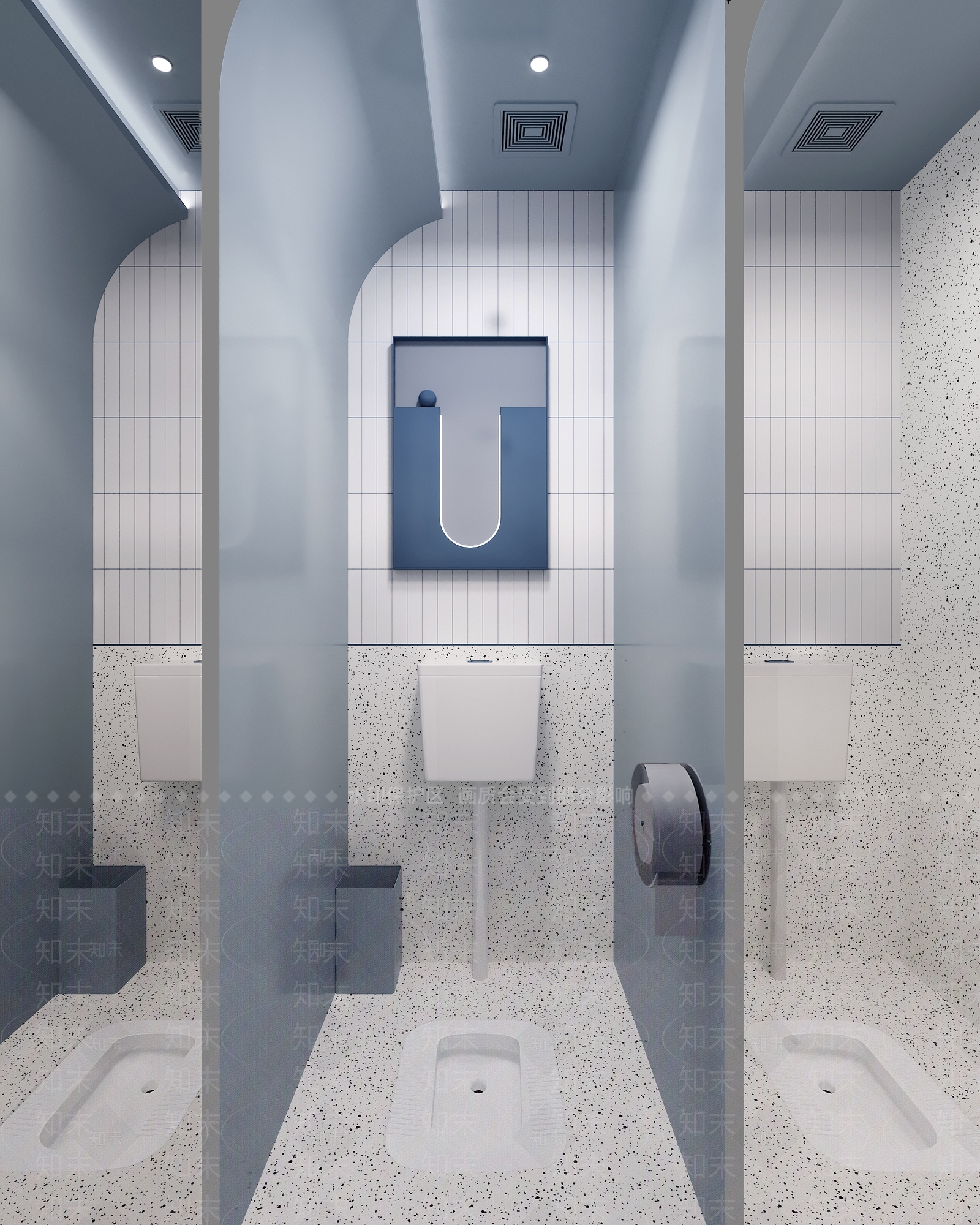 现代公共卫生间3D模型下载【ID:1112023969】