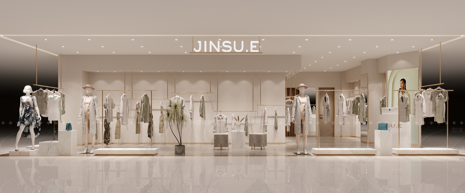 现代服装店3D模型下载【ID:1112026019】