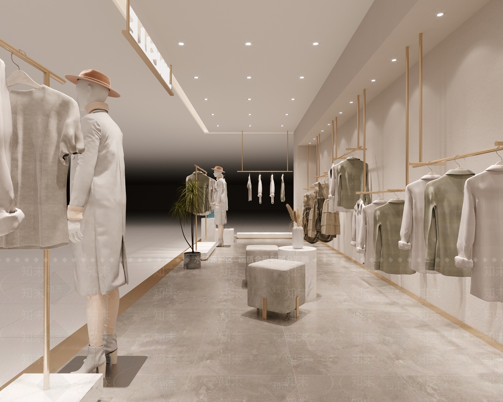 现代服装店3D模型下载【ID:1112026019】