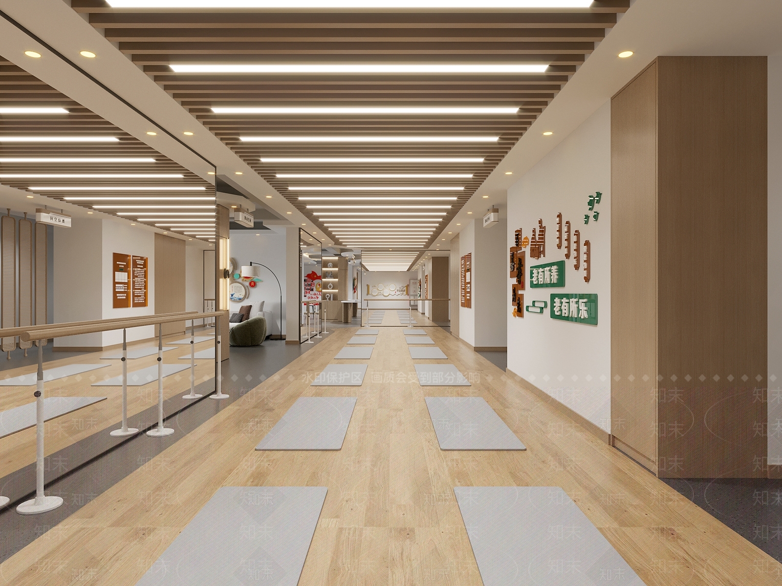 现代党建服务中心3D模型下载【ID:1112039386】
