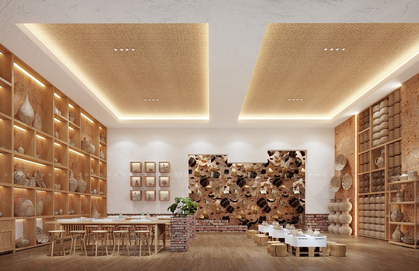 侘寂陶艺馆3D模型下载【ID:1112047048】