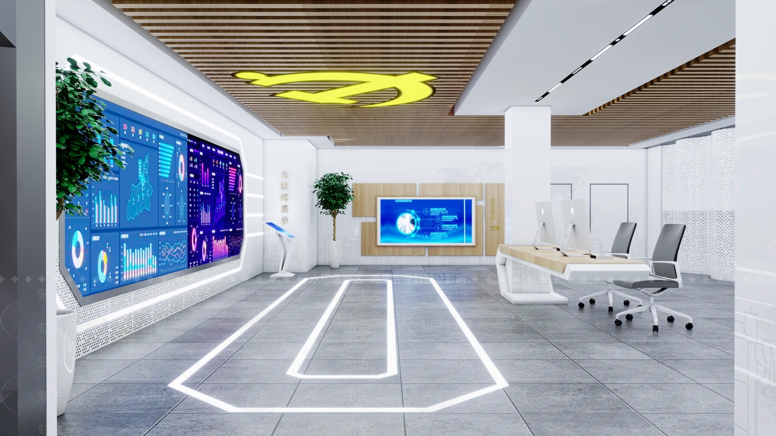 现代党建展厅SU模型下载【ID:1112049602】