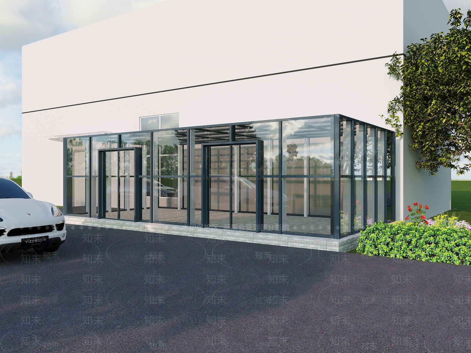 现代办公楼3D模型下载【ID:1112053704】