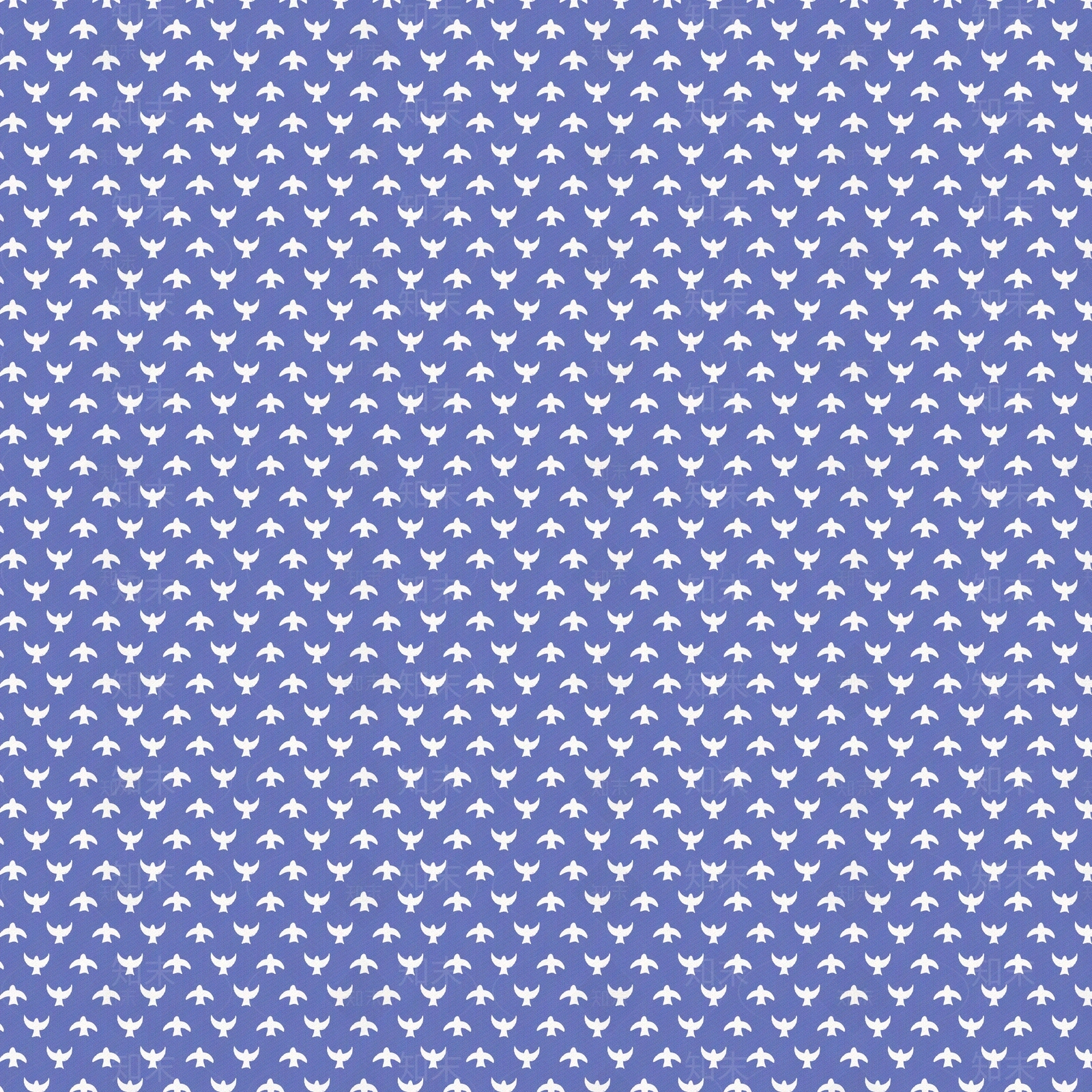 新中式蓝色飞鸟图案壁纸贴图下载【ID:1112053493】