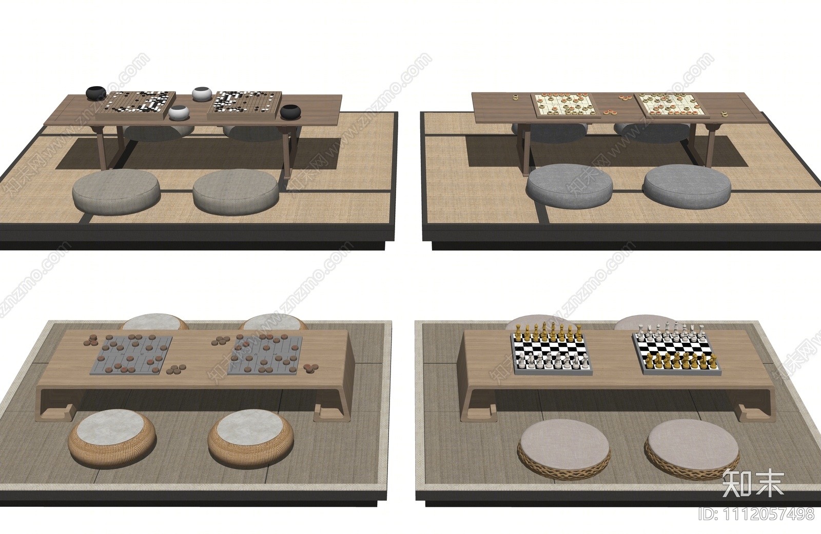 新中式象棋SU模型下载【ID:1112057498】