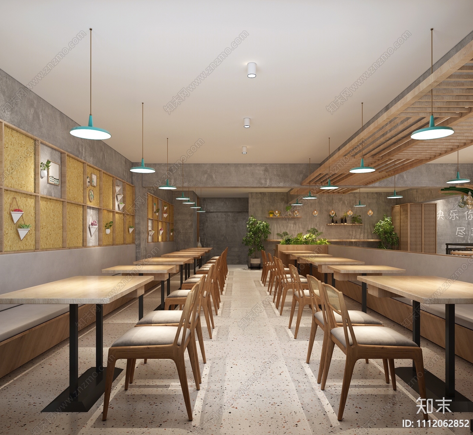 工业风快餐店3D模型下载【ID:1112062852】