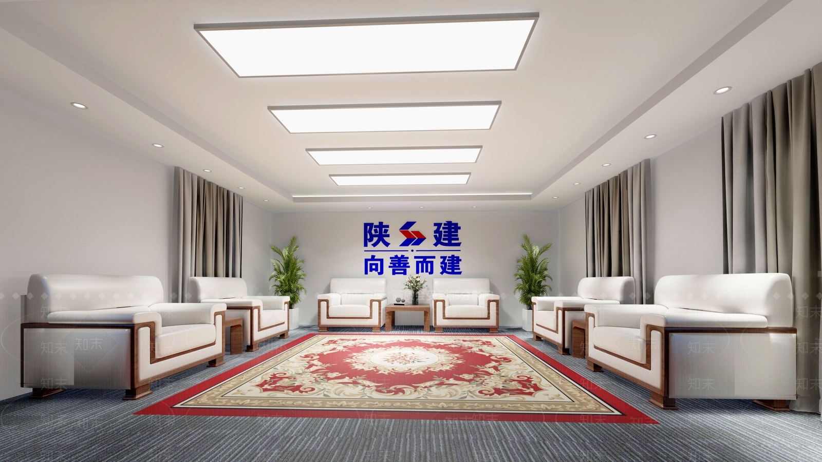 新中式会客厅SU模型下载【ID:1112143249】