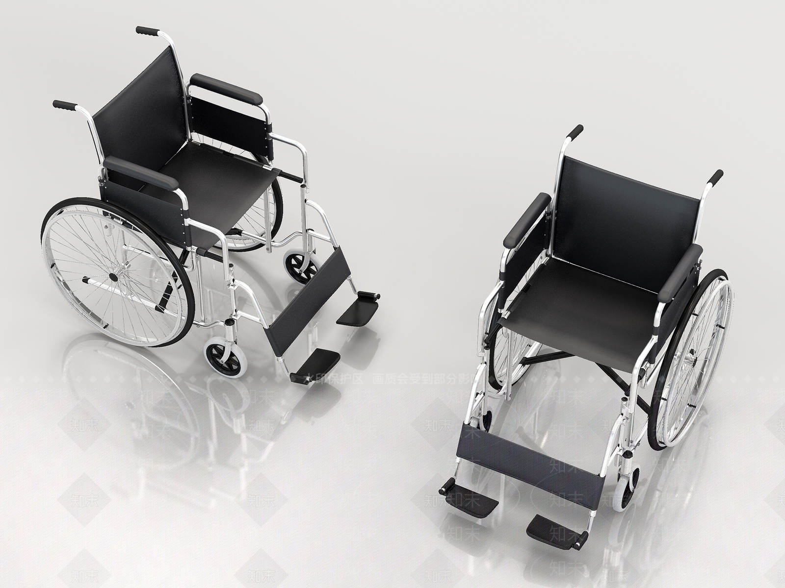 现代轮椅3D模型下载【ID:1112080738】