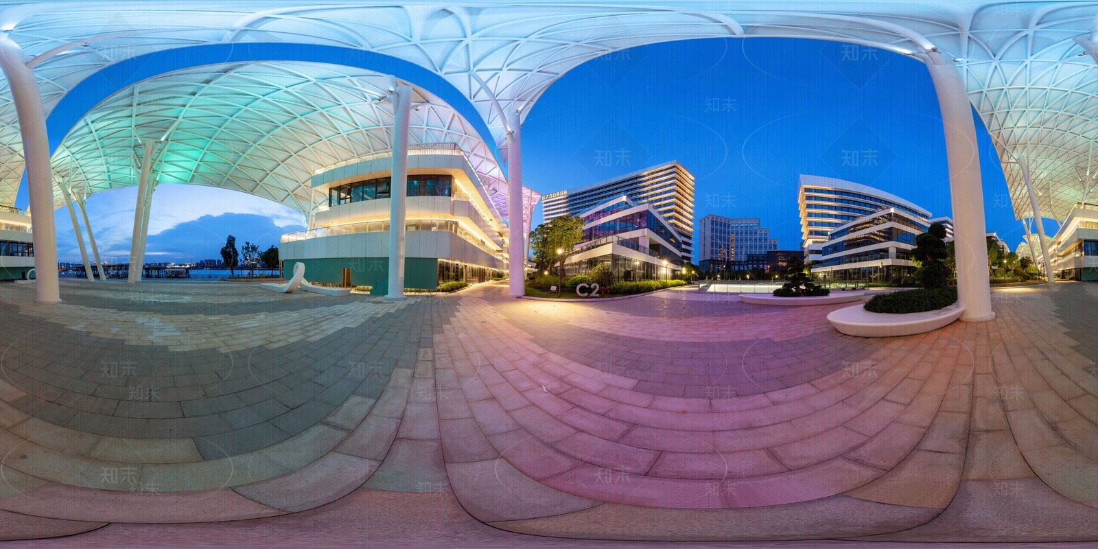 hdr园区中庭贴图下载【ID:1112082853】