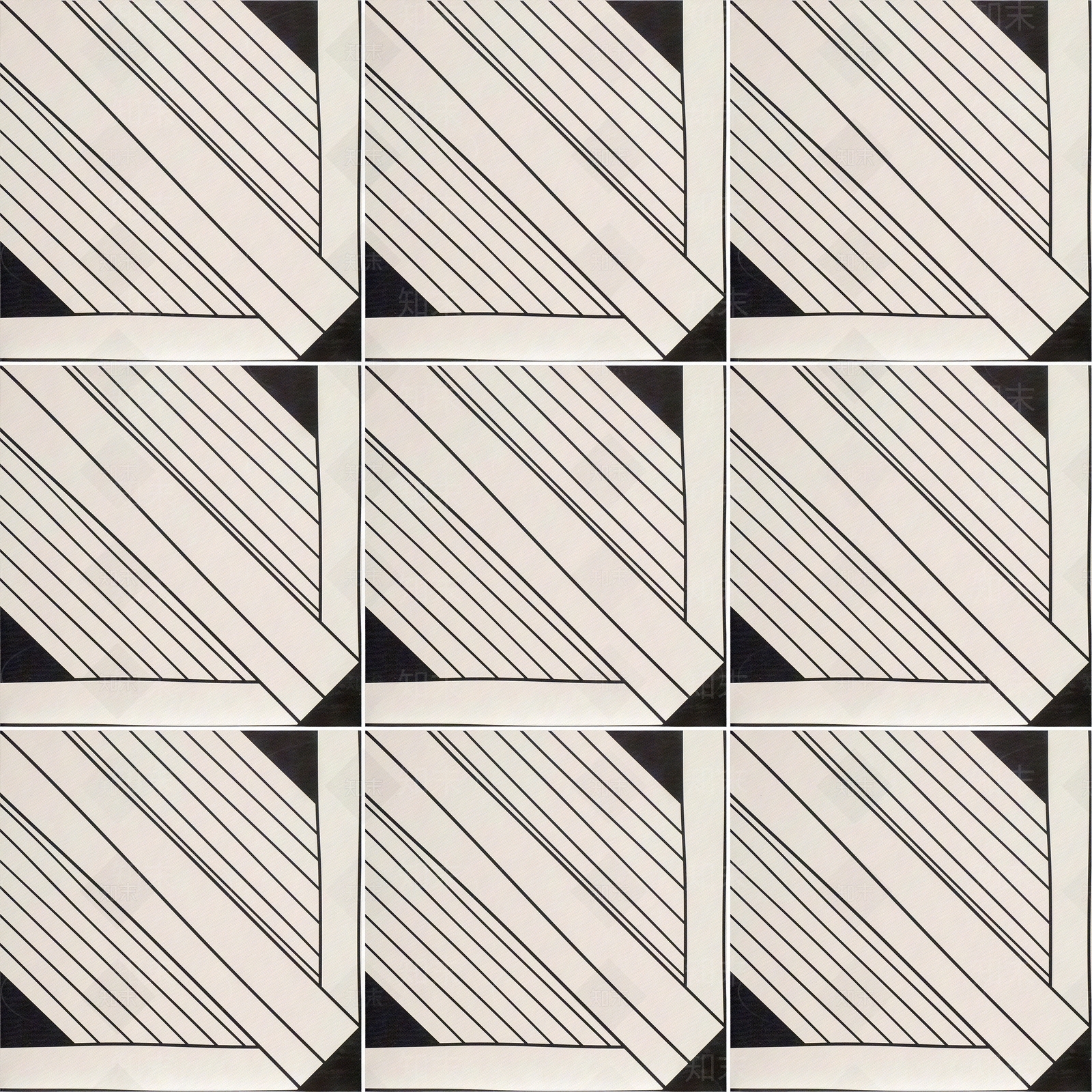 米白黑色拼接条纹块花砖贴图下载【ID:1112089127】