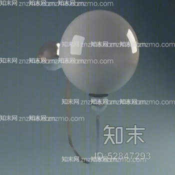 现代铁艺壁灯3D模型下载【ID:52847293】