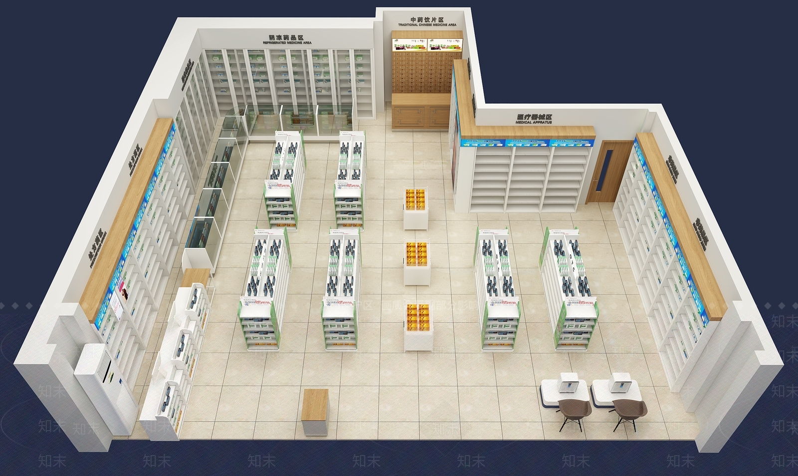 现代药店3D模型下载【ID:1112094441】