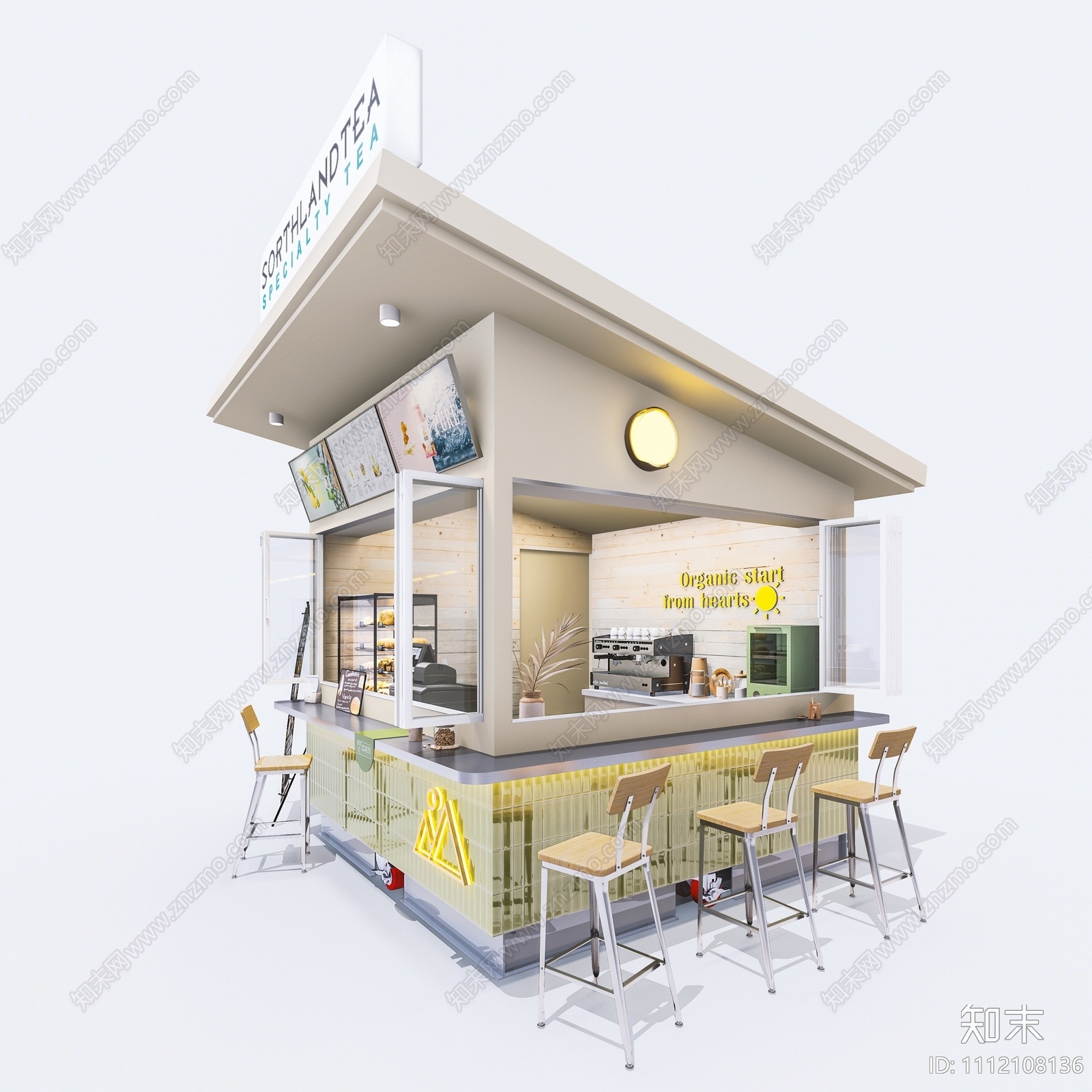 现代快餐店3D模型下载【ID:1112108136】