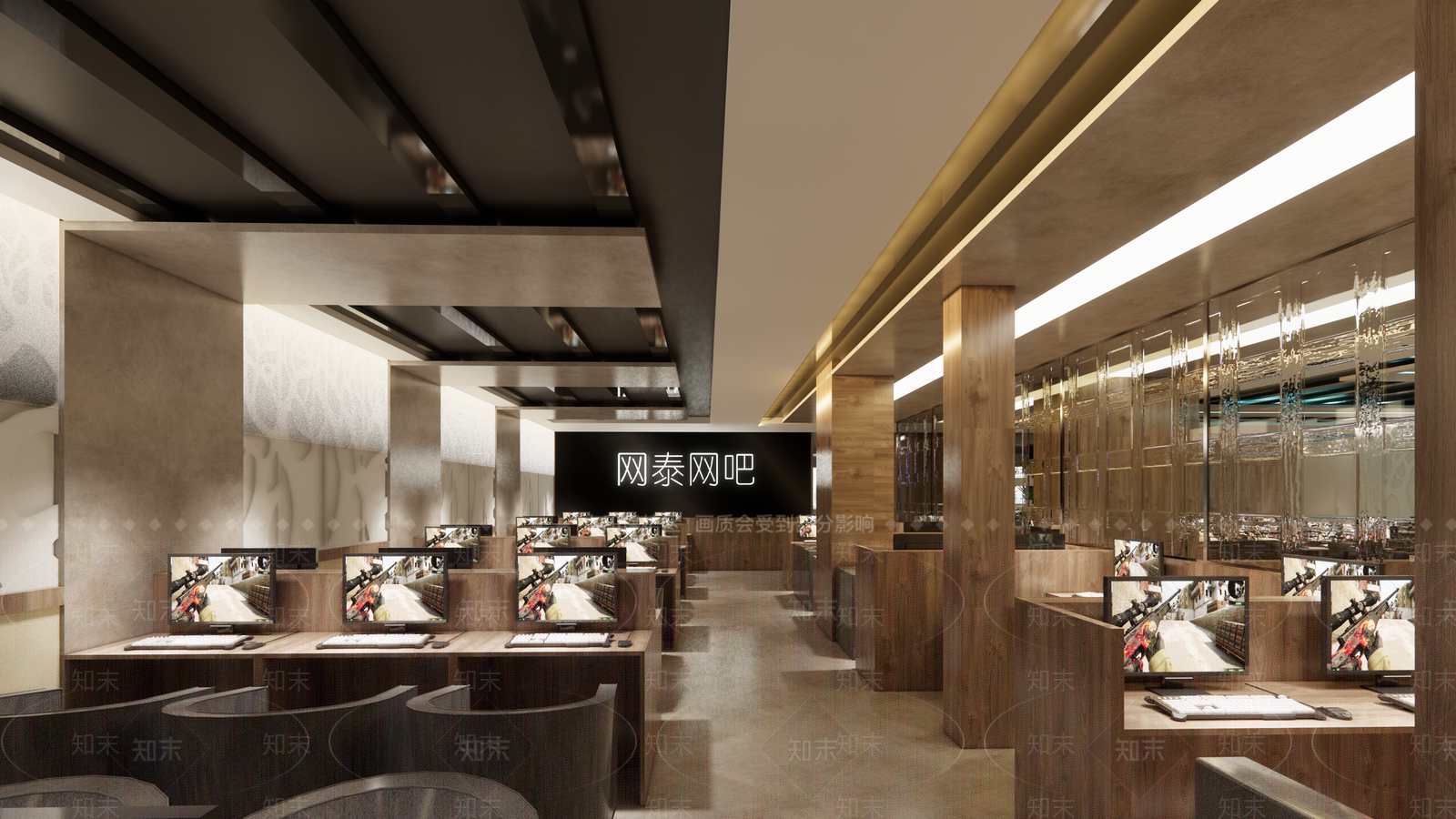 现代网咖SU模型下载【ID:1112113049】