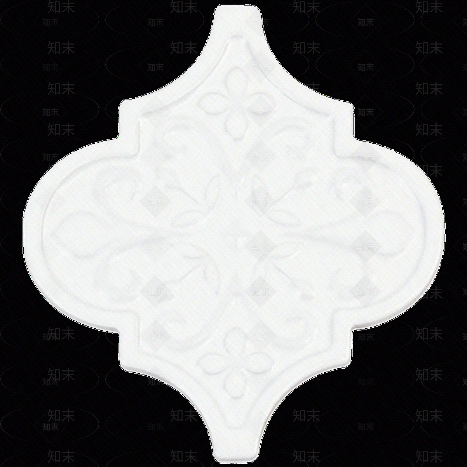 白玉灯笼型瓷砖马赛克单砖贴图下载【ID:1112124135】