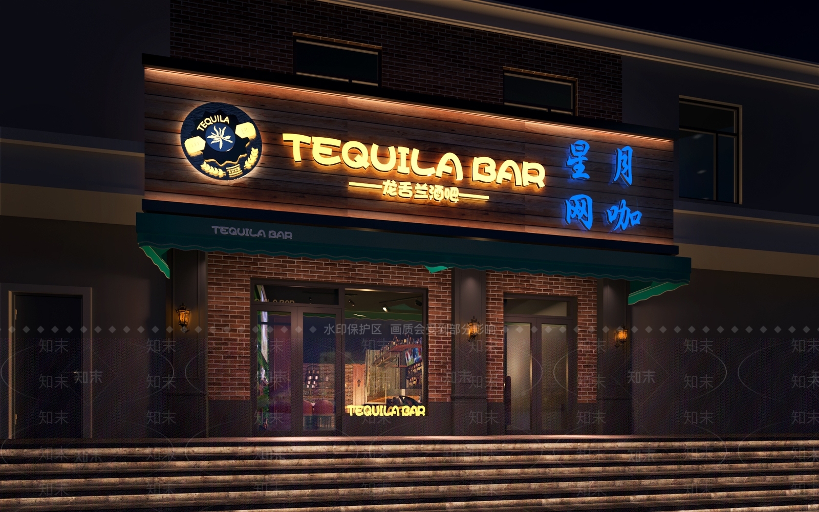 工业风酒吧3D模型下载【ID:1112127979】