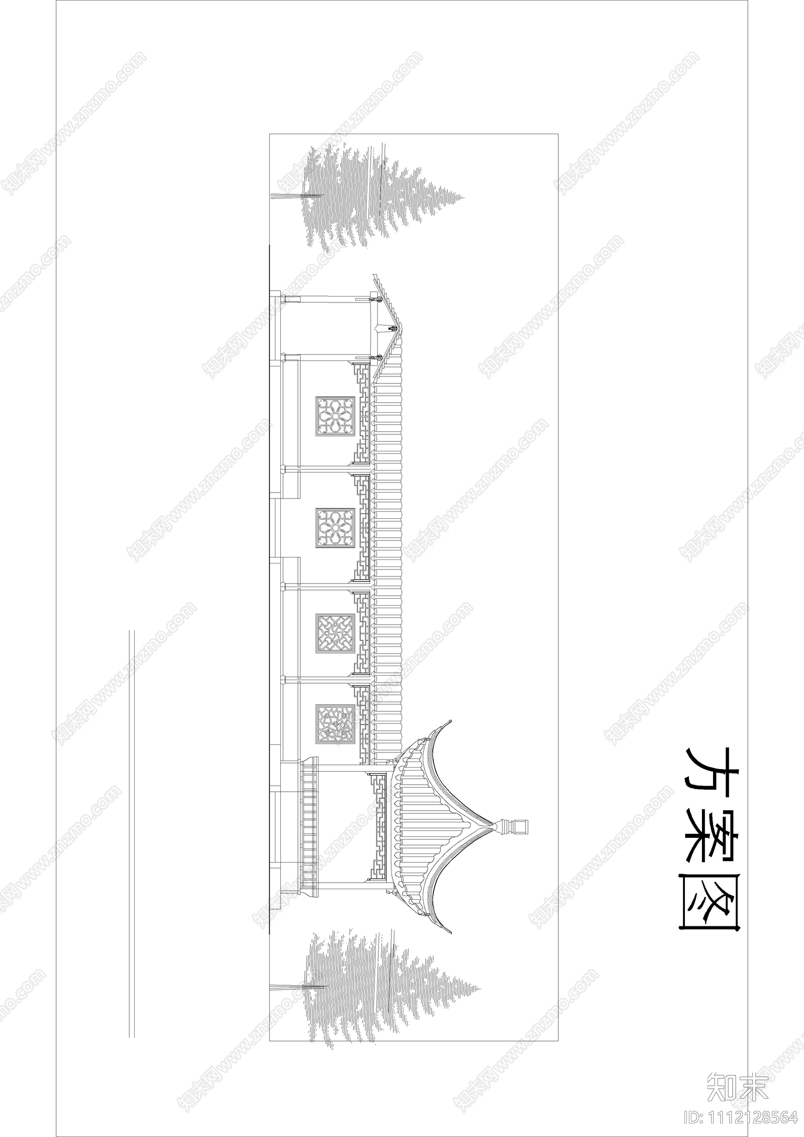 小区屋顶花园设计平立面图施工图下载【ID:1112128564】