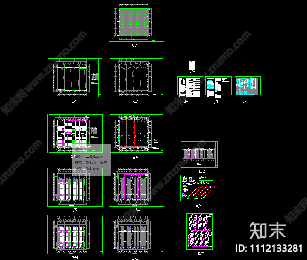 单层钢结构厂房给排水施工图施工图下载【ID:1112133281】