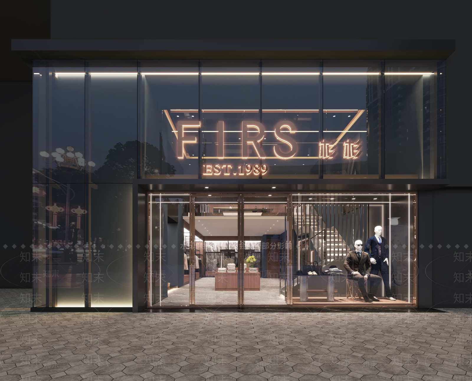 现代服装店3D模型下载【ID:1112134541】