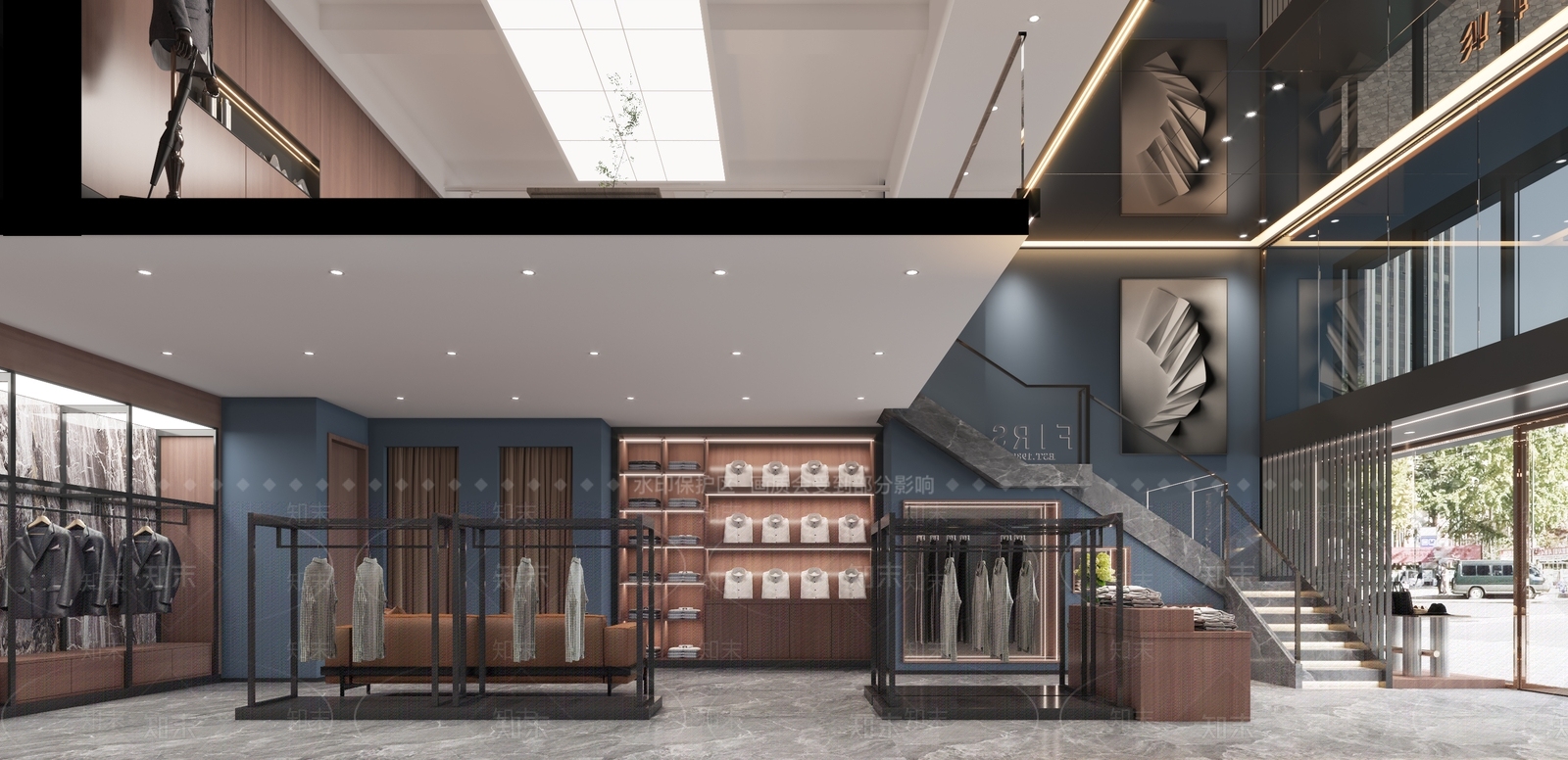 现代服装店3D模型下载【ID:1112134541】