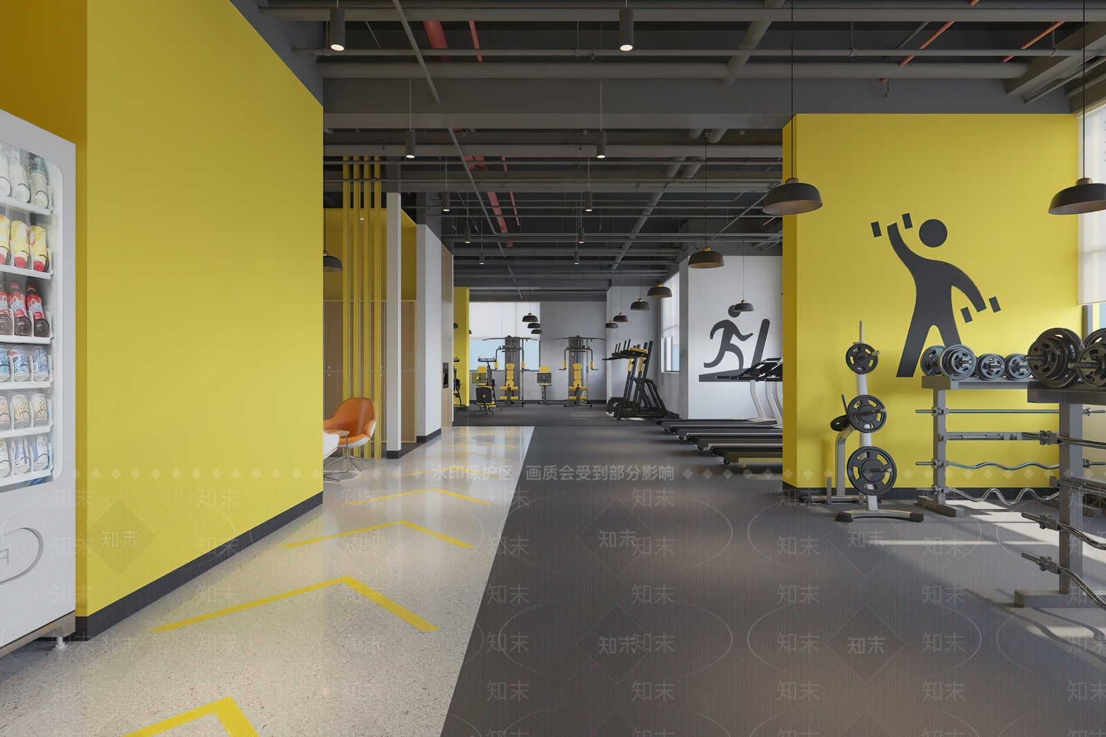 现代健身房3D模型下载【ID:1112151676】