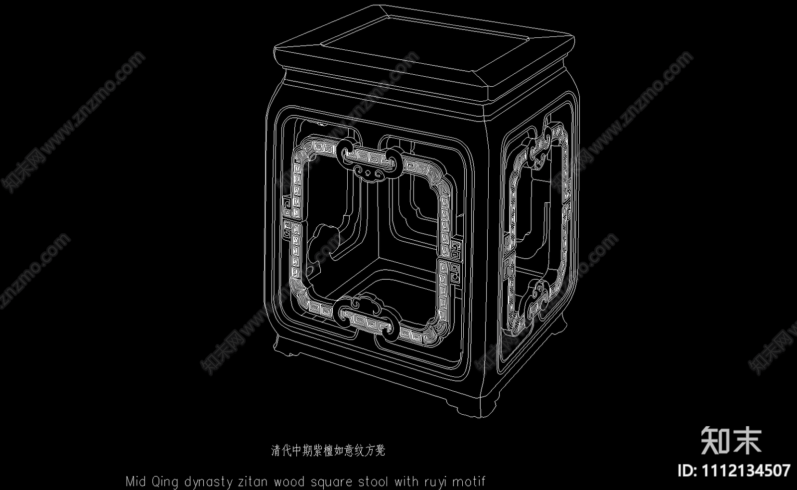 30款明清中式古典家具凳子CAD施工图下载【ID:1112134507】