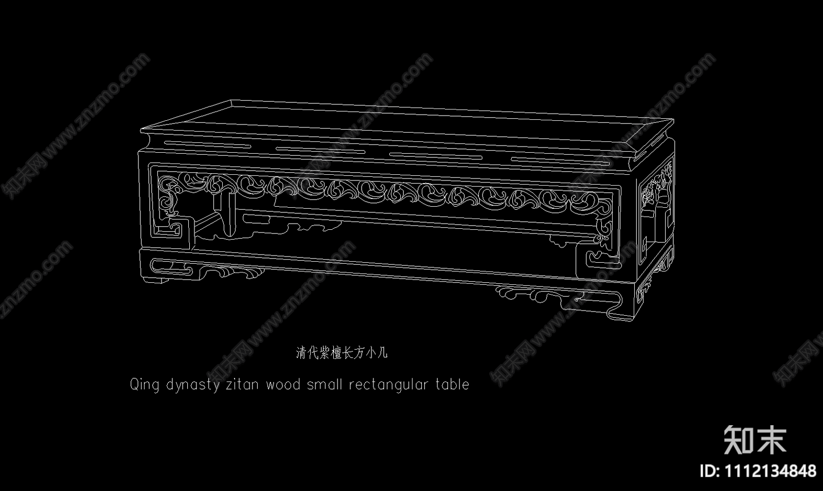 35款明清中式古典家具之香几类CAD施工图下载【ID:1112134848】