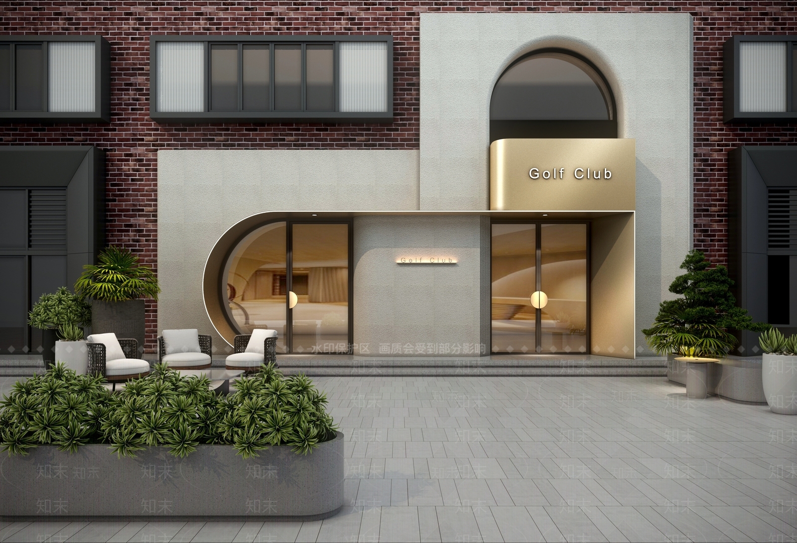 侘寂店铺门头门面3D模型下载【ID:1112148346】