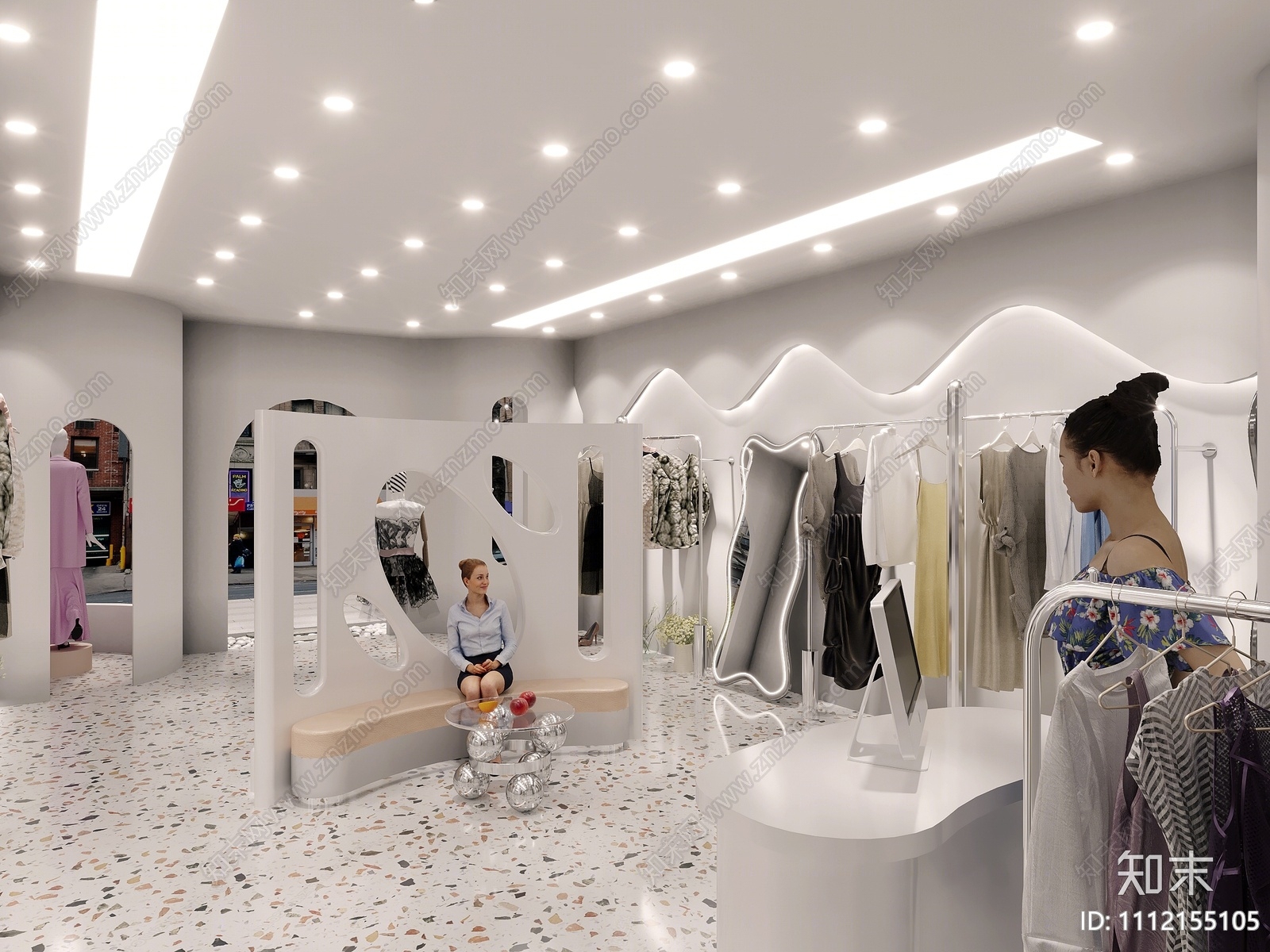 现代女装店3D模型下载【ID:1112155105】