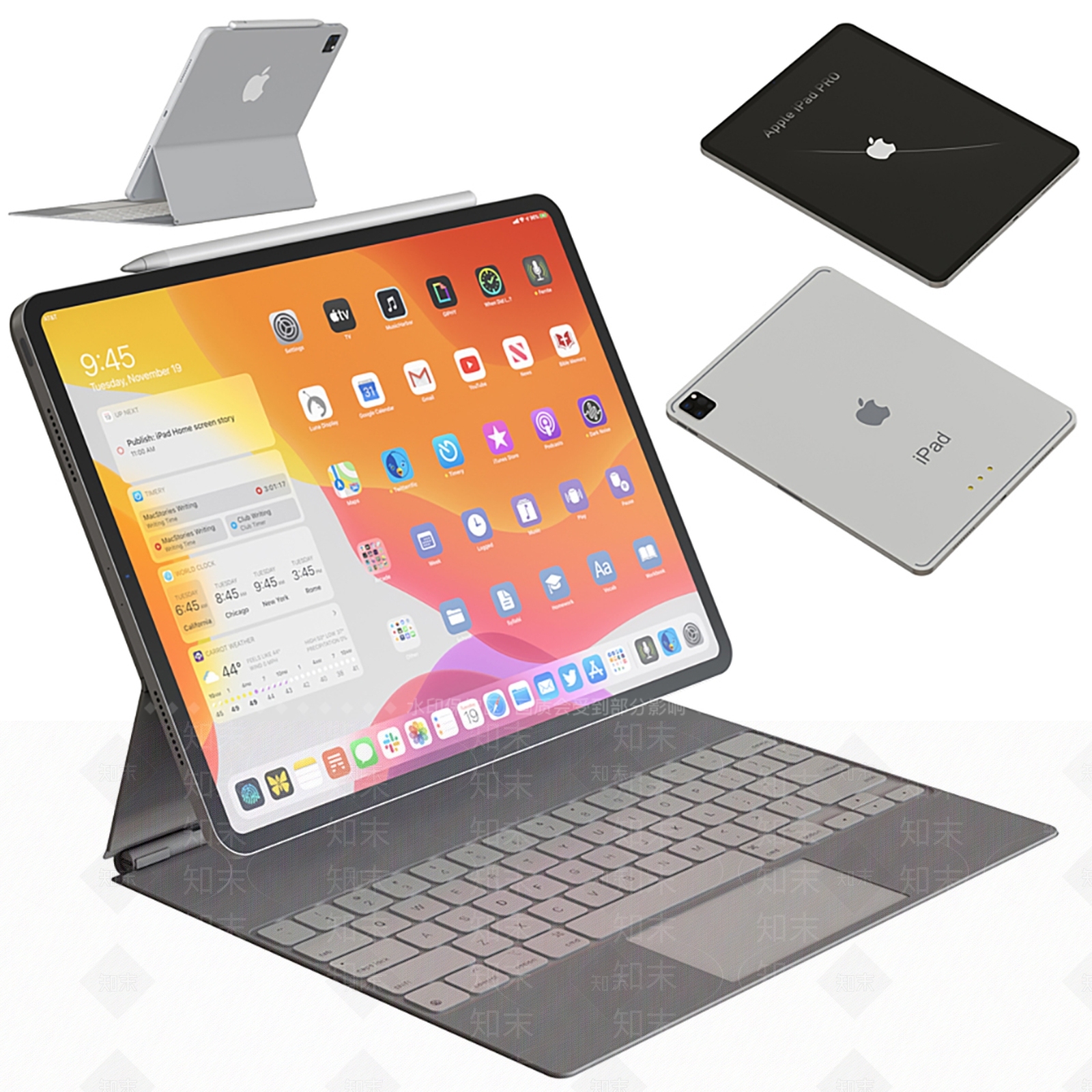 现代苹果IPAD3D模型下载【ID:1112156814】