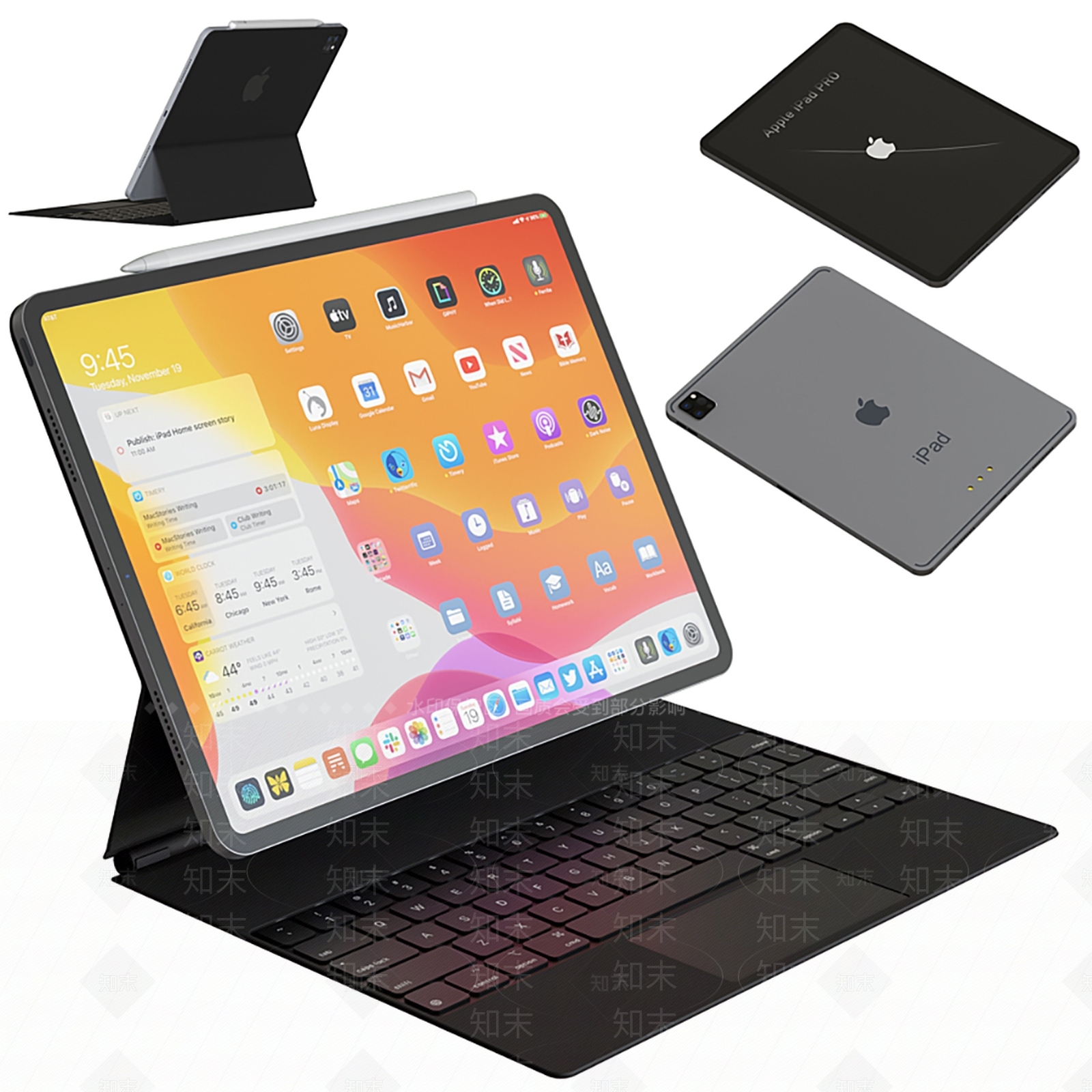 现代苹果IPAD3D模型下载【ID:1112156814】