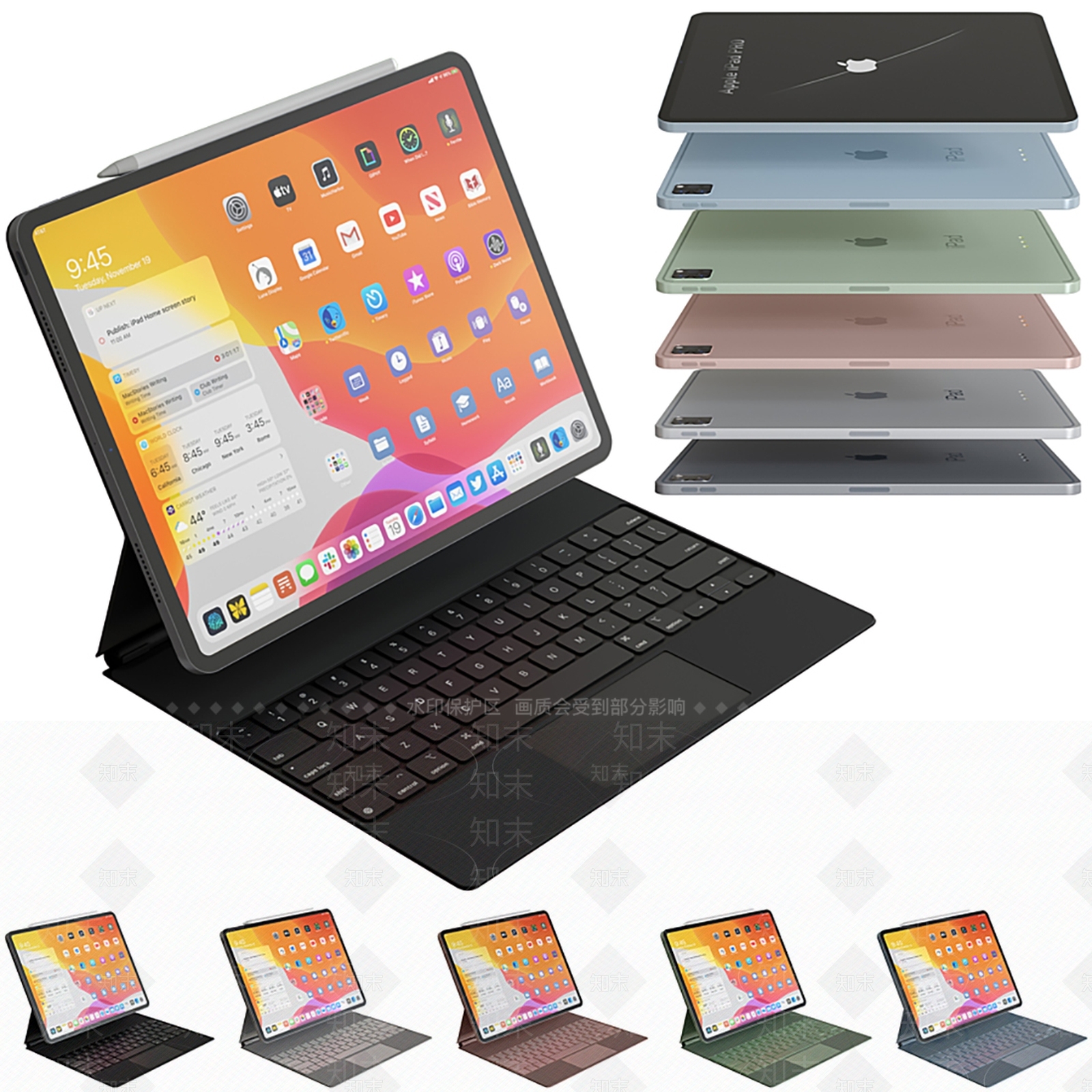 现代苹果IPAD3D模型下载【ID:1112156814】