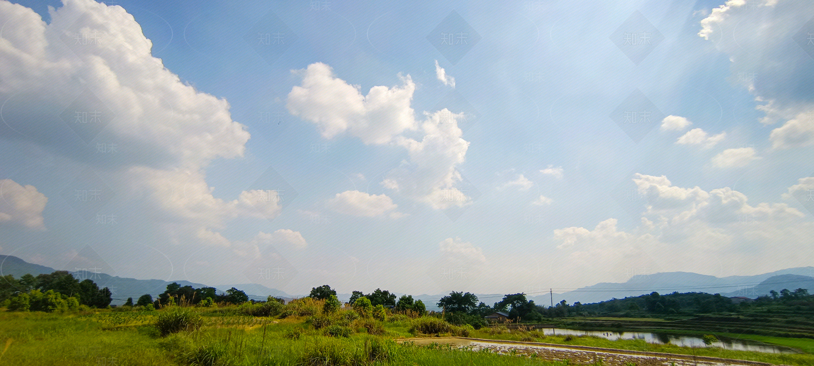 天空户外乡村远山贴图下载【ID:1112166923】