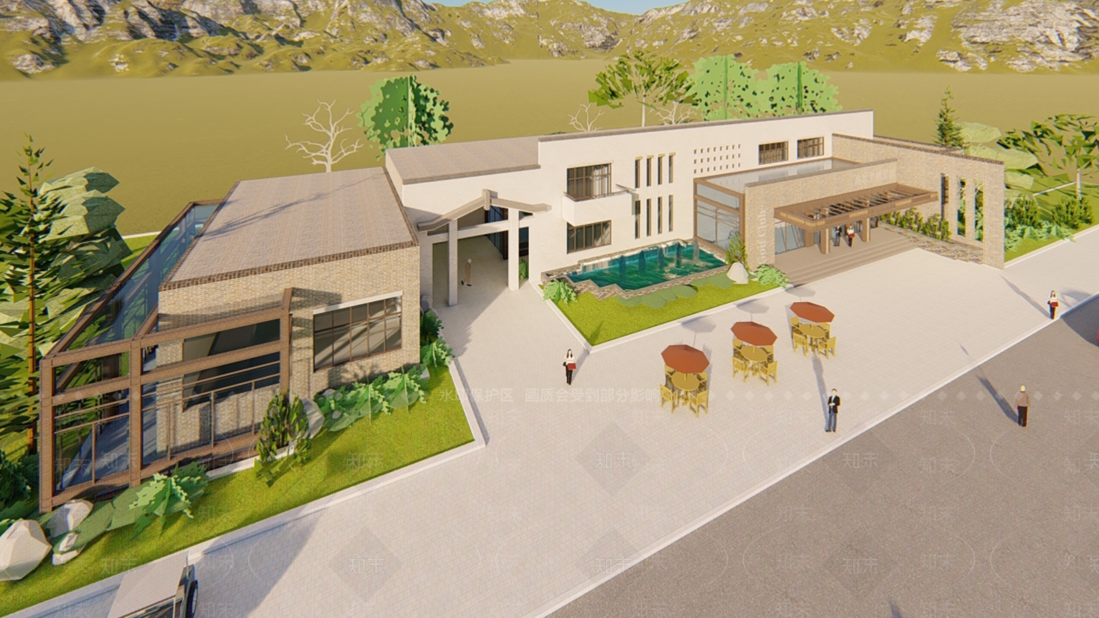 新中式其他商业建筑SU模型下载【ID:1112178931】
