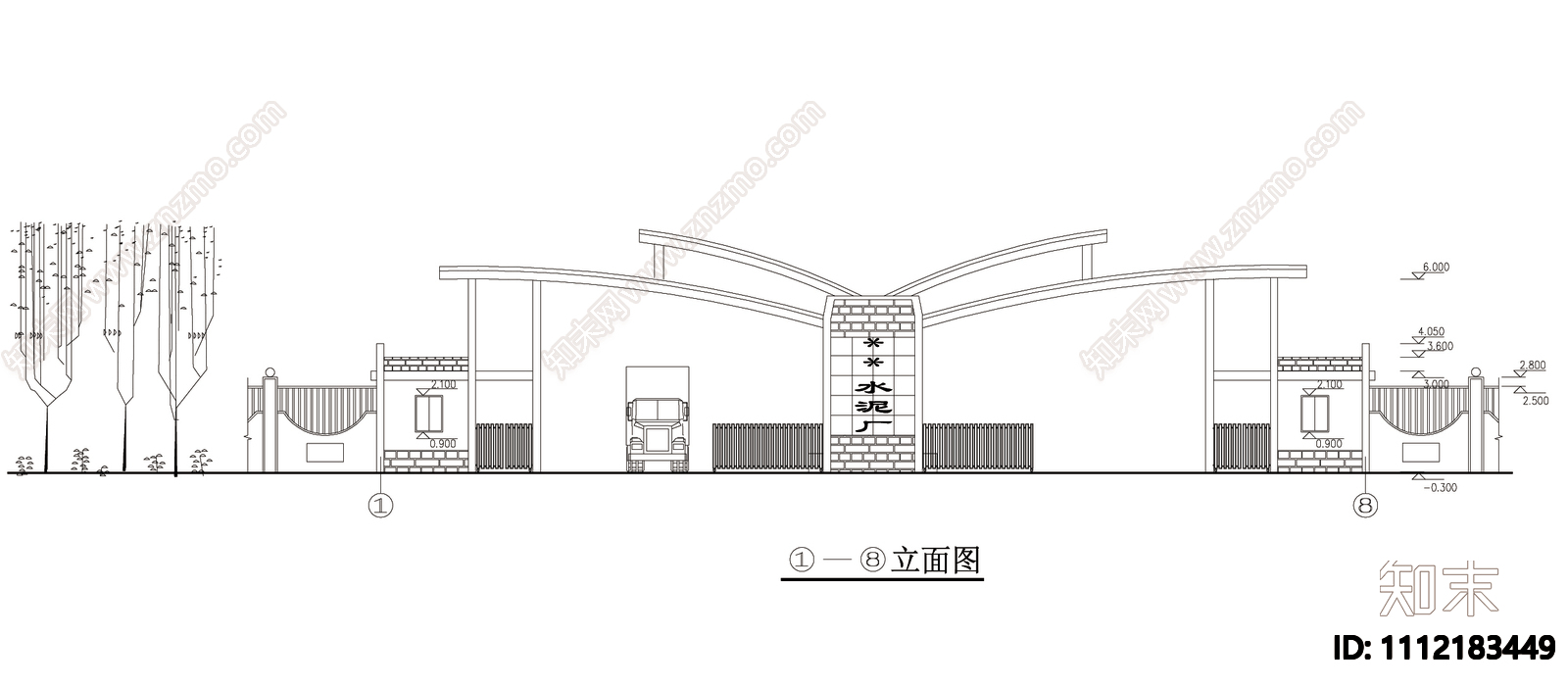 某厂房大门结构大样图施工图下载【ID:1112183449】