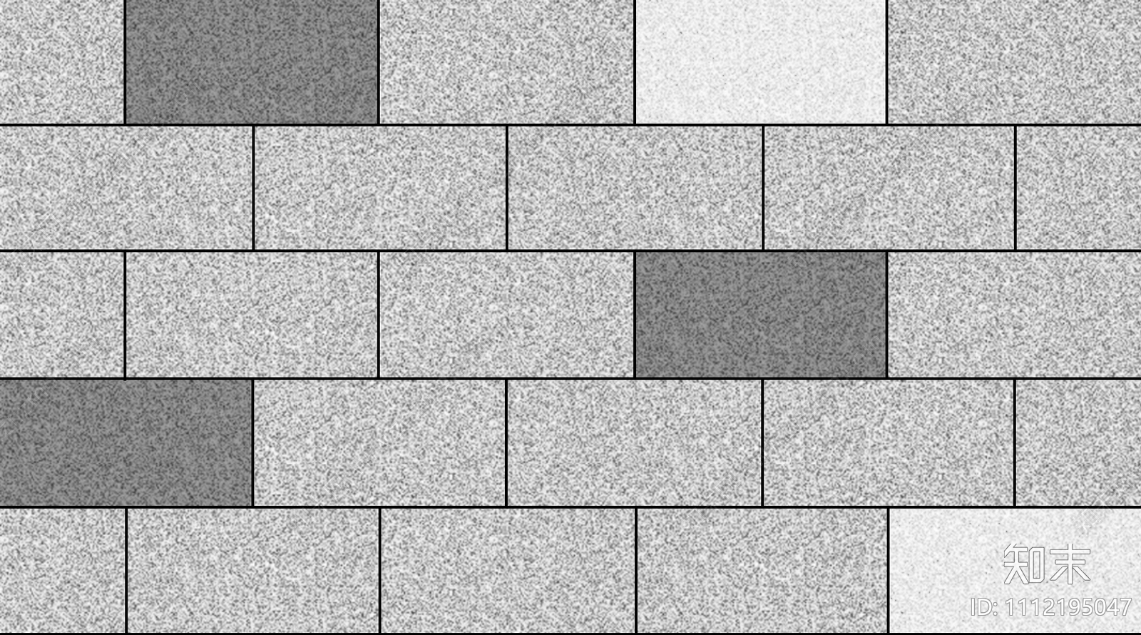 跳色黑白灰工字铺广场砖室外地砖贴图下载【ID:1112195047】