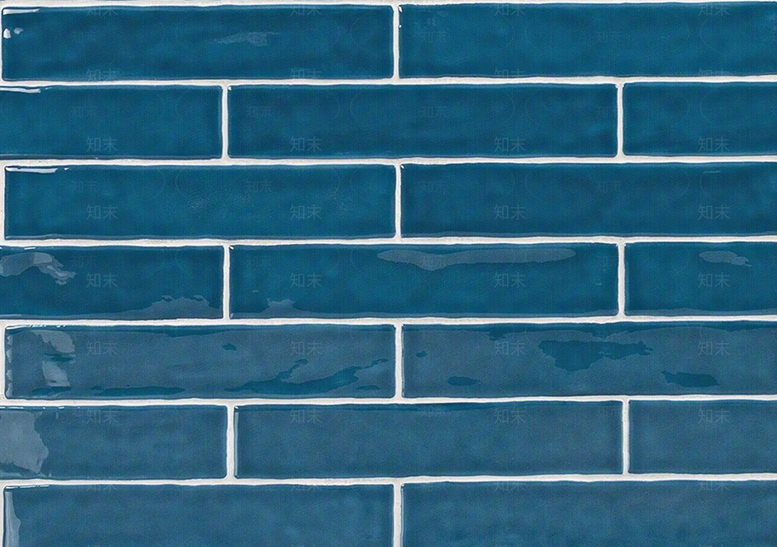 深色海洋蓝长条砖瓷砖贴图下载【ID:1112196729】