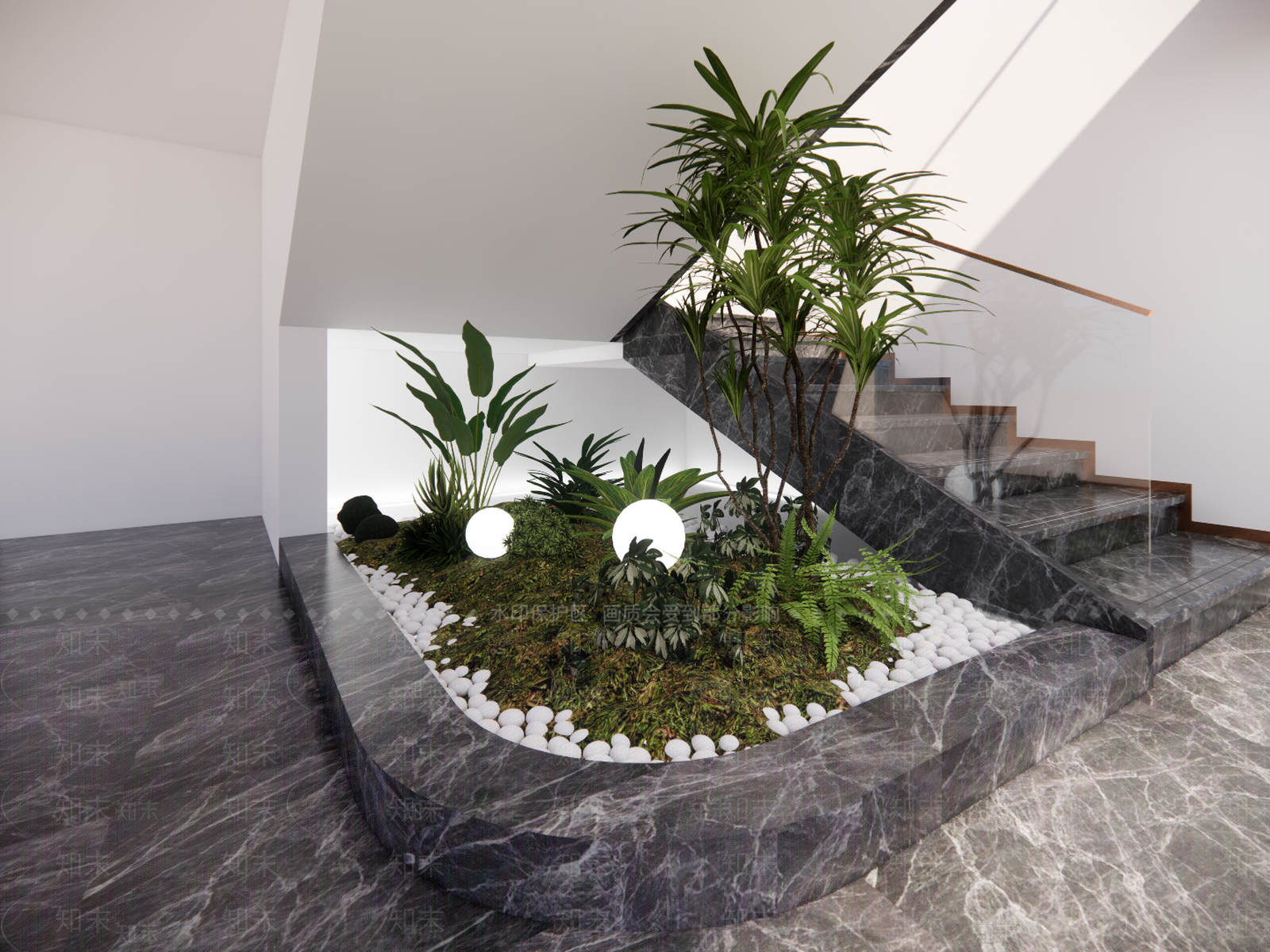 现代植物组合SU模型下载【ID:1112201921】
