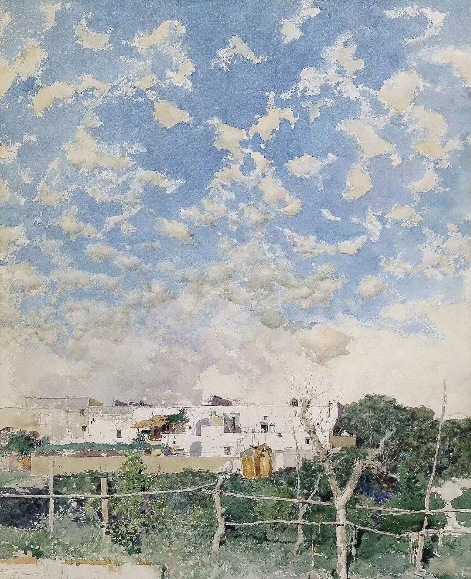 印象派日出油画风景装饰画贴图下载【ID:1112229342】