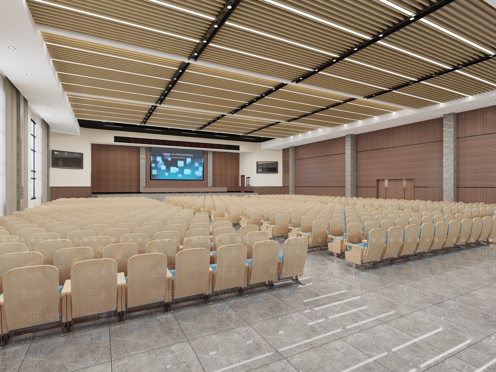 现代报告厅3D模型下载【ID:1112981528】