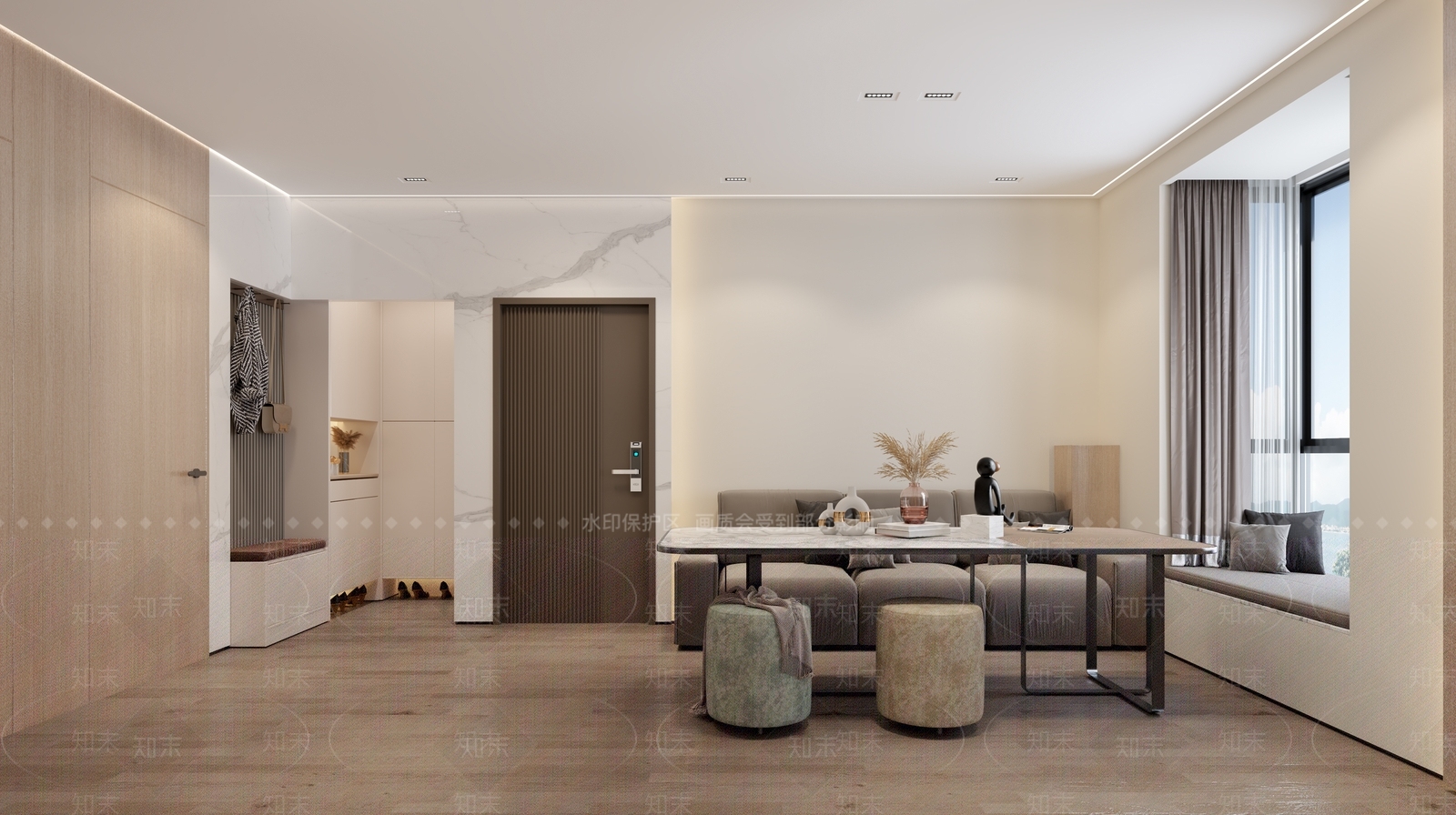 现代单身公寓3D模型下载【ID:1112244482】