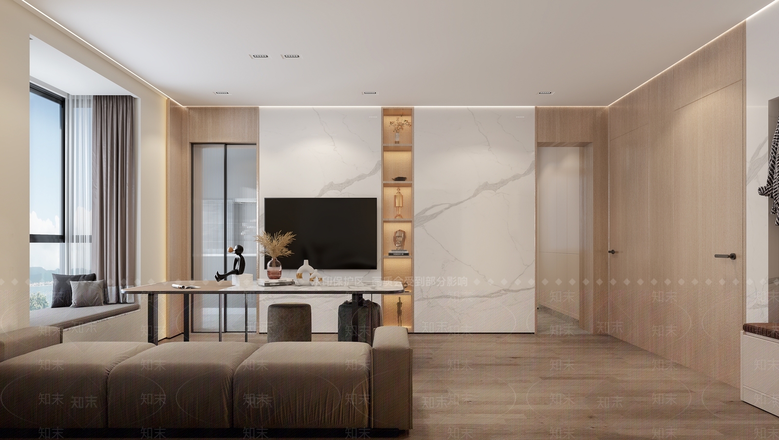 现代单身公寓3D模型下载【ID:1112244482】