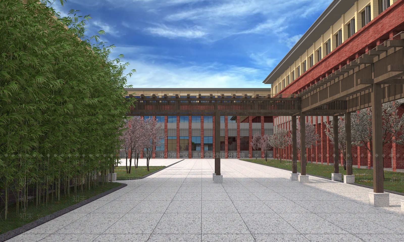 现代廊架3D模型下载【ID:1112249690】