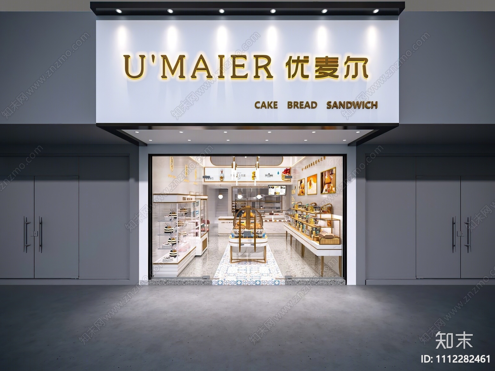 北欧甜品面包店3D模型下载【ID:1112282461】