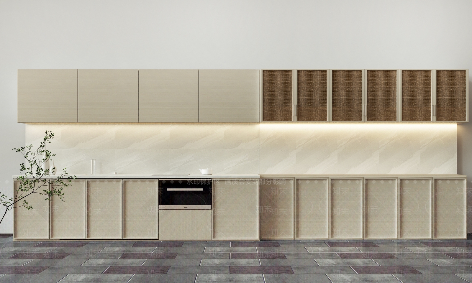 北欧橱柜组合3D模型下载【ID:1112257847】